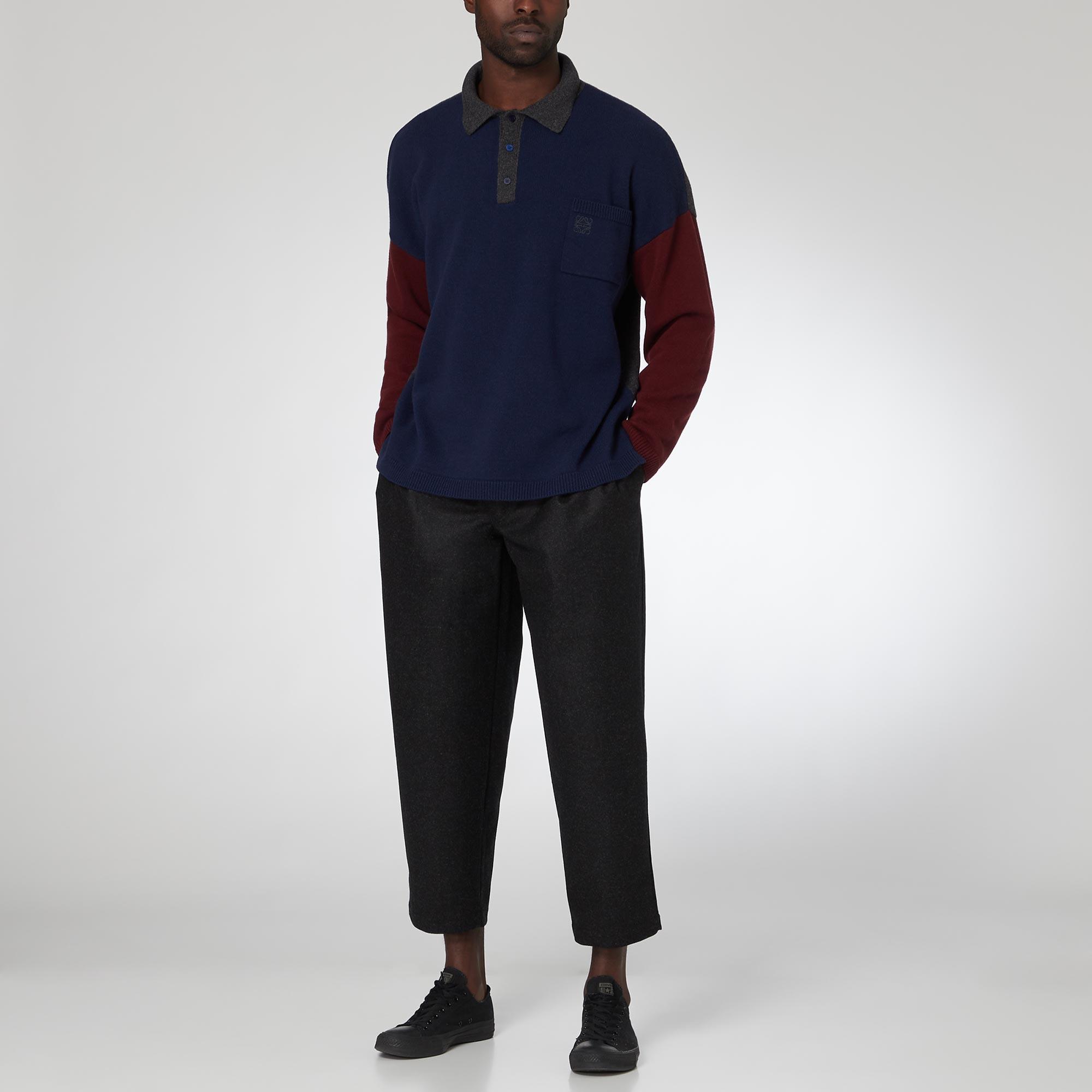 Oversized Wool And Cashmere Polo Shirt